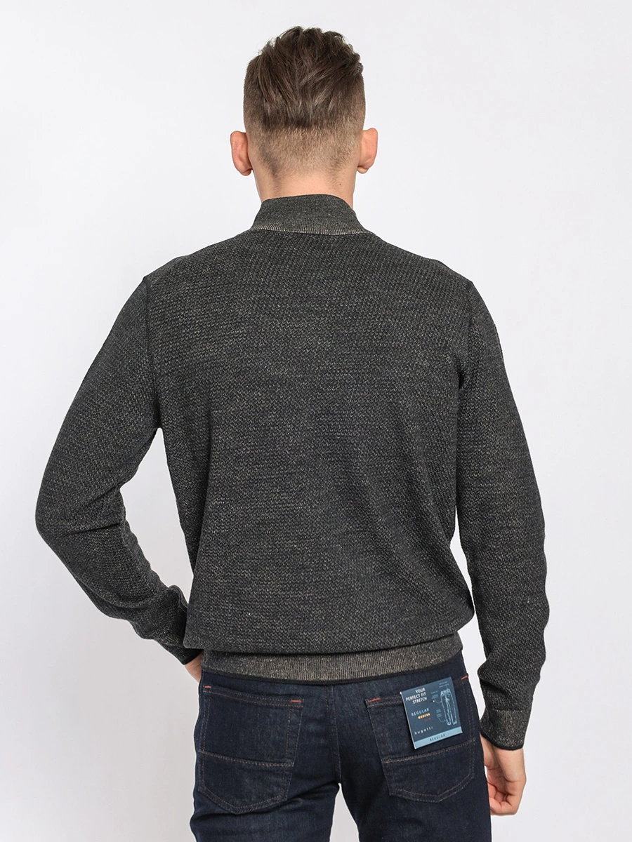 Меланжевый джемпер-тройер